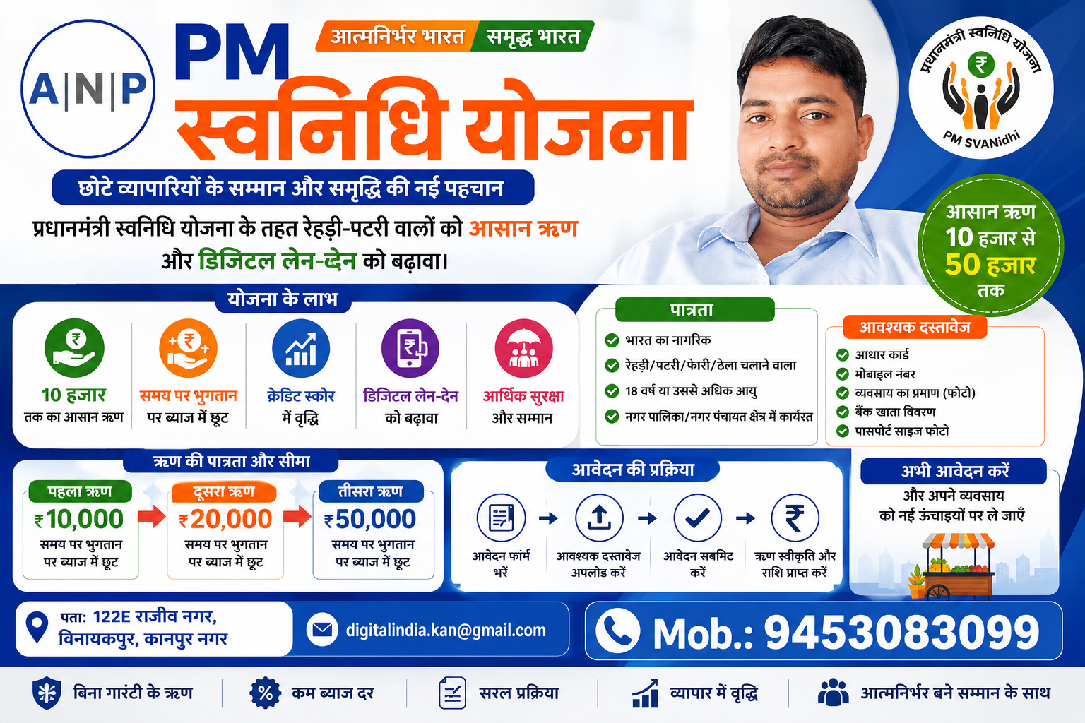 PM SVANidhi Yojana 2026: रेहड़ी-पटरी वालों को ₹50,000 तक लोन, आवेदन लिंक और पूरी जानकारी